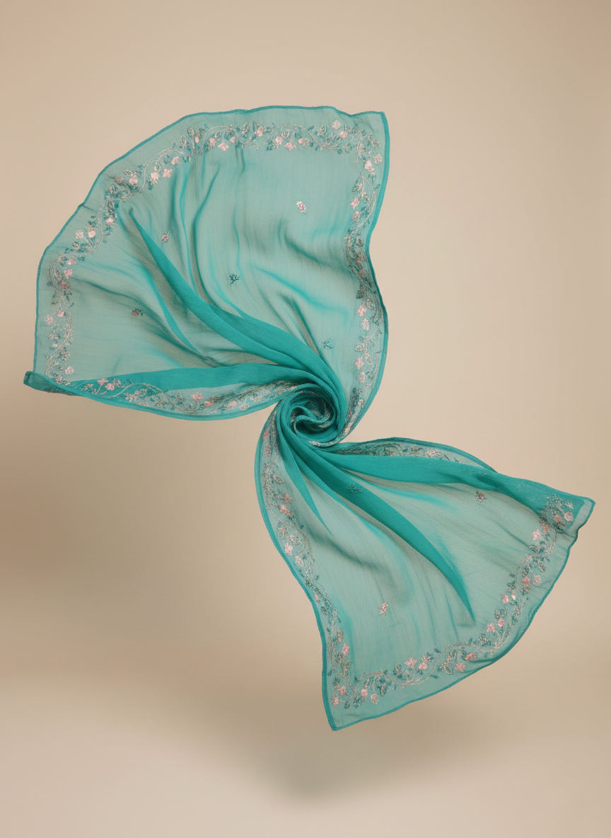 Premium Unfinished Chiffon Dupatta Pakistan